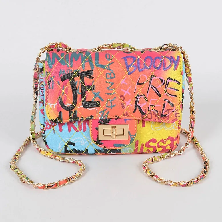 3AM Graffiti Clutch Purse