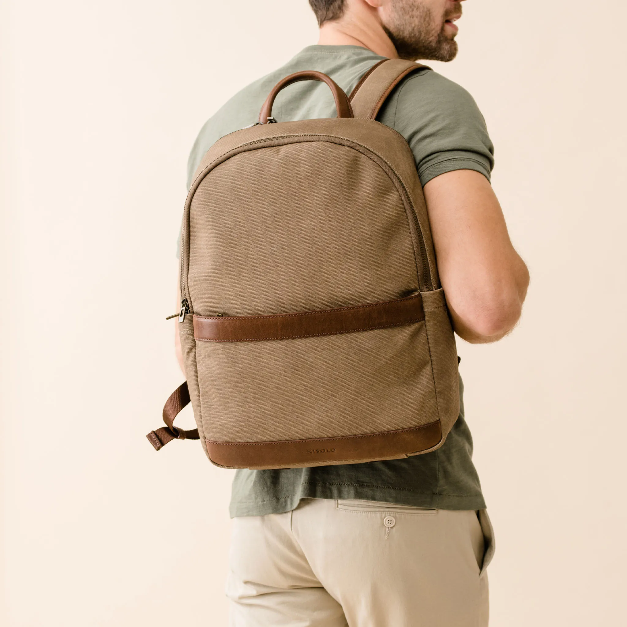 Alex Commuter Backpack Waxed Canvas