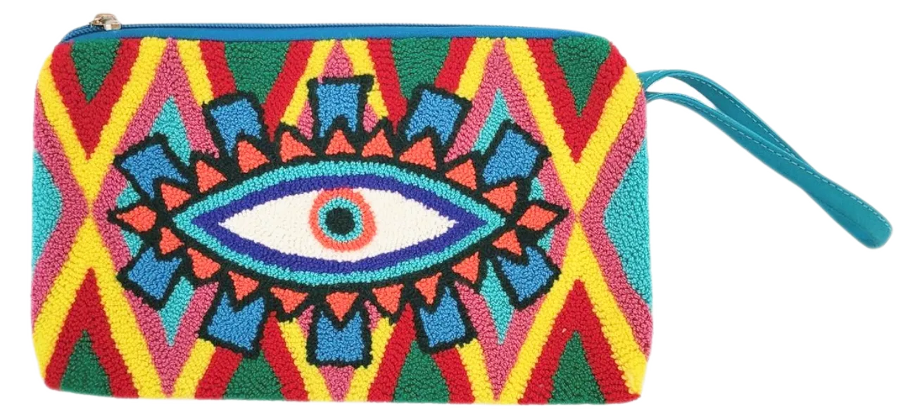 Anastasia Handmade Wayuu Punch-needle Clutch