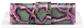 Baraboux Multicoloured Snake Effect Clutch Bag One Size