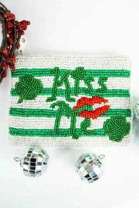 Beaded coin clutch St Patricks