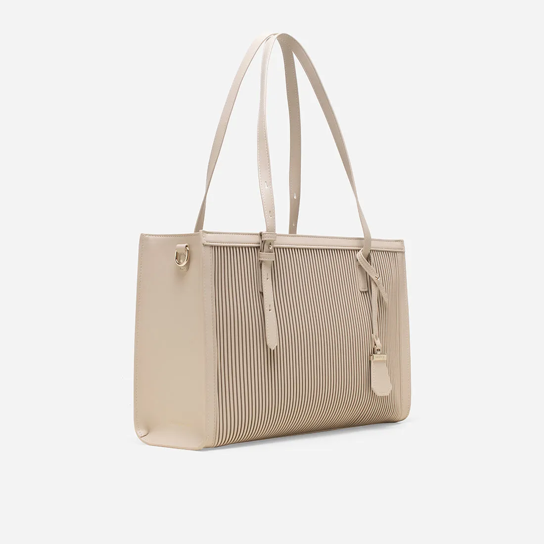 Brie Pleated Tote Bag