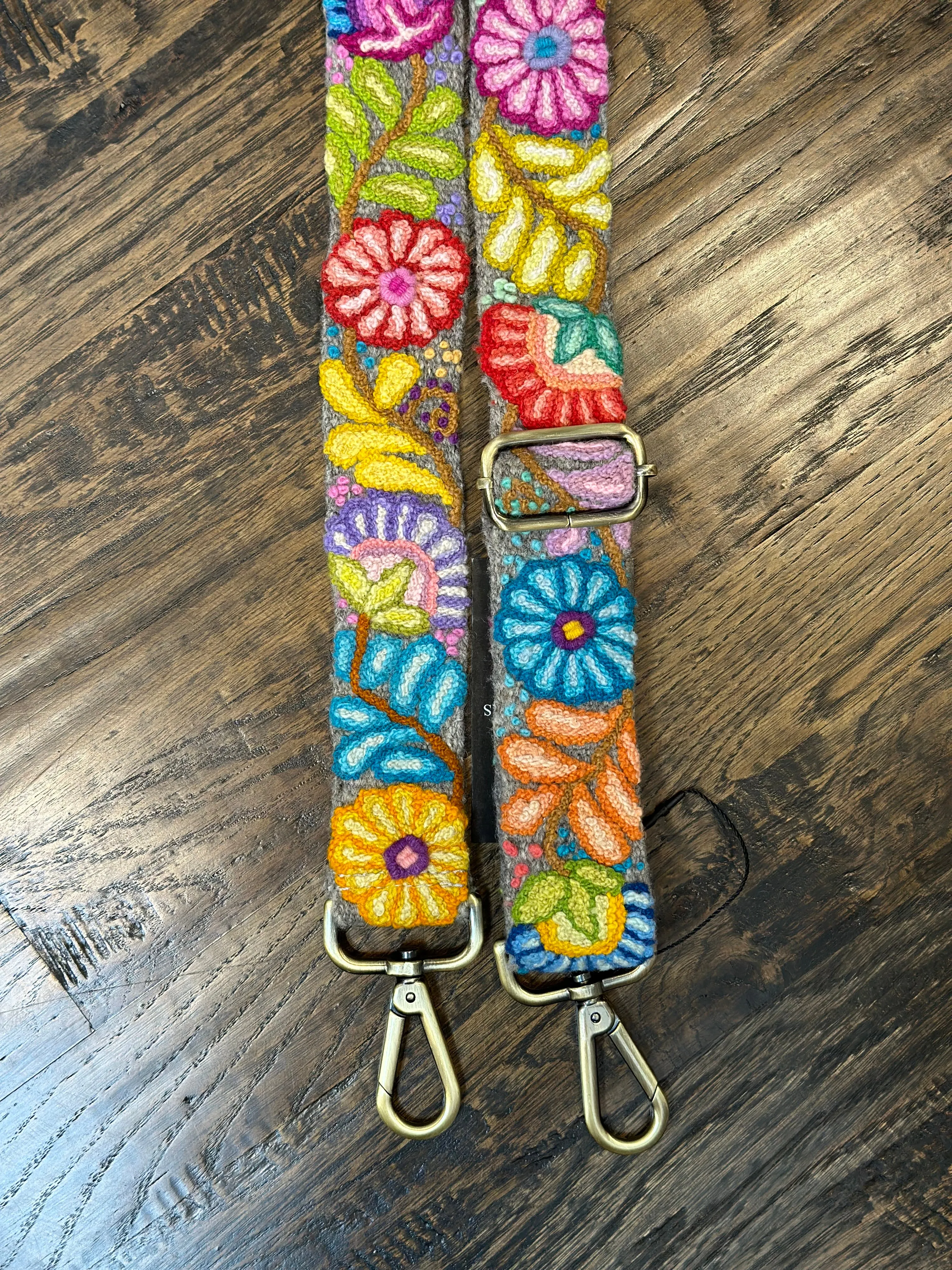 Bright Adjustable Hand Embroidered Strap