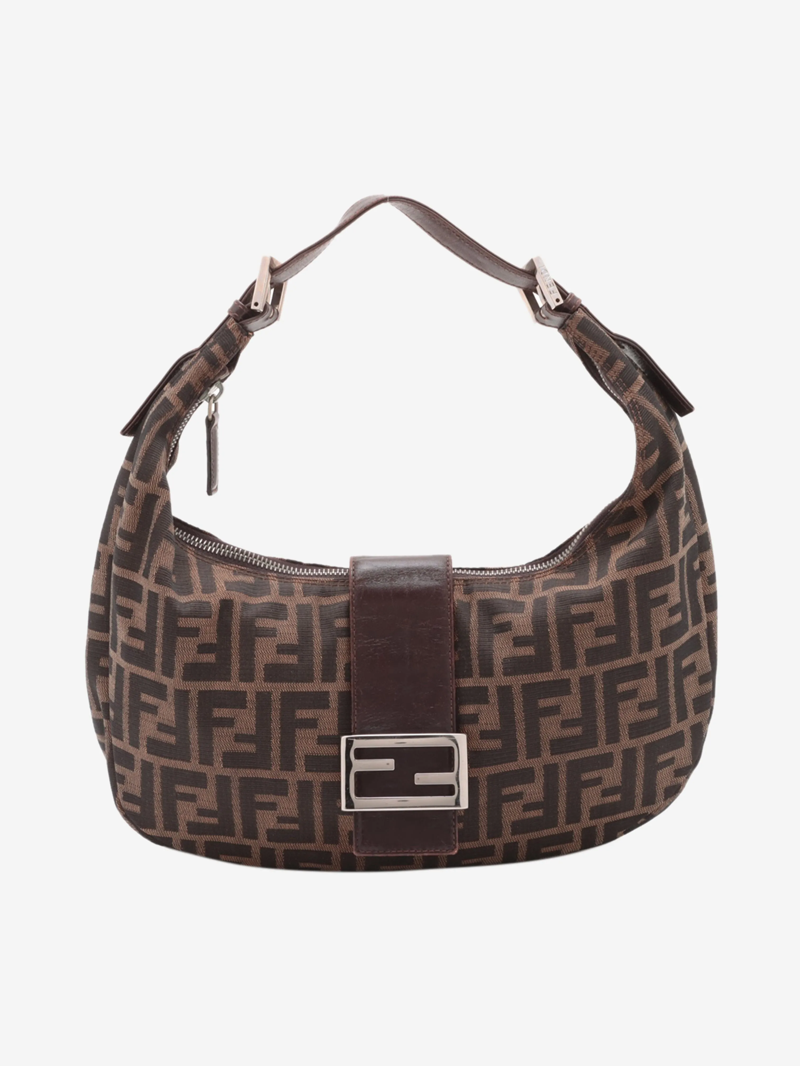 Brown Mamma Baguette Zucchino canvas bag