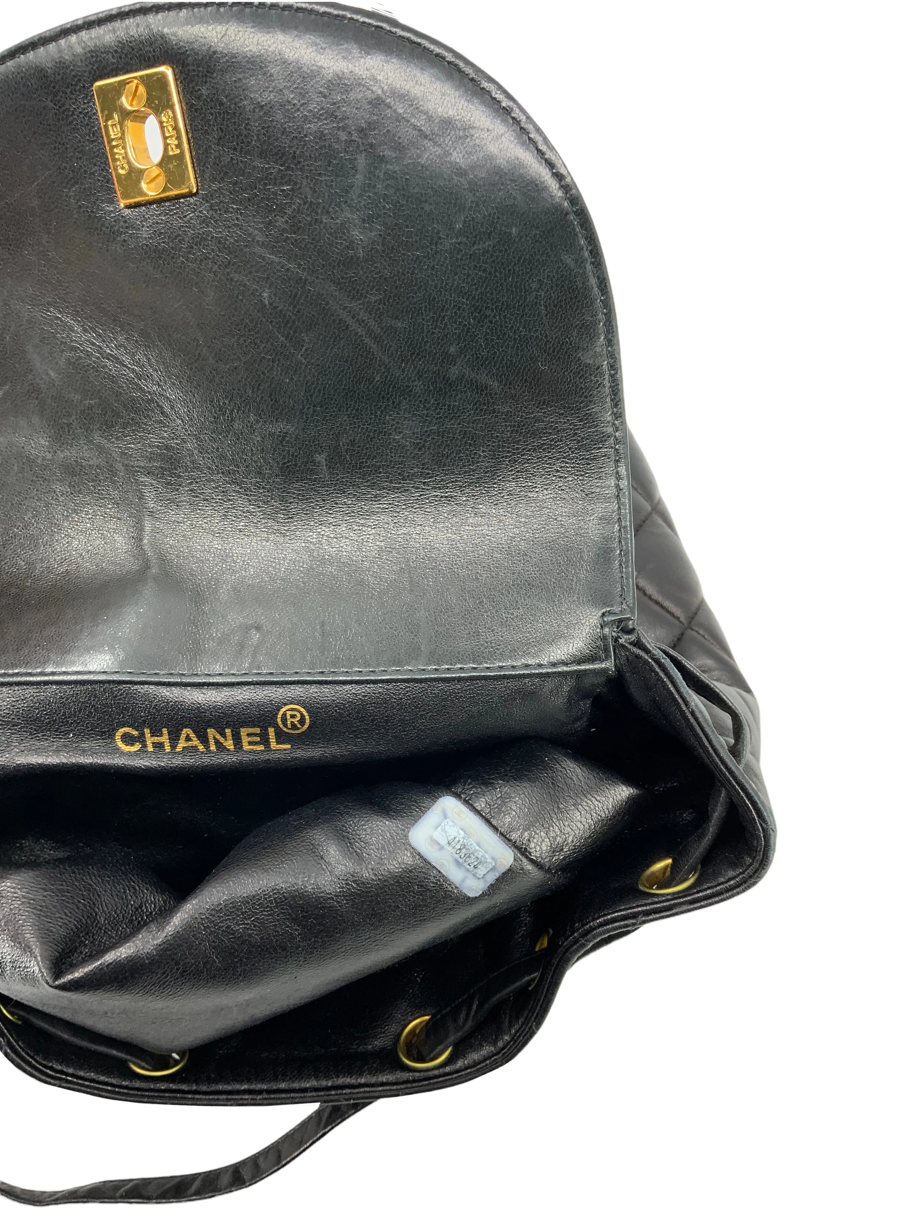 CHANEL Vintage Quilted Lambskin Medium Duma Backpack