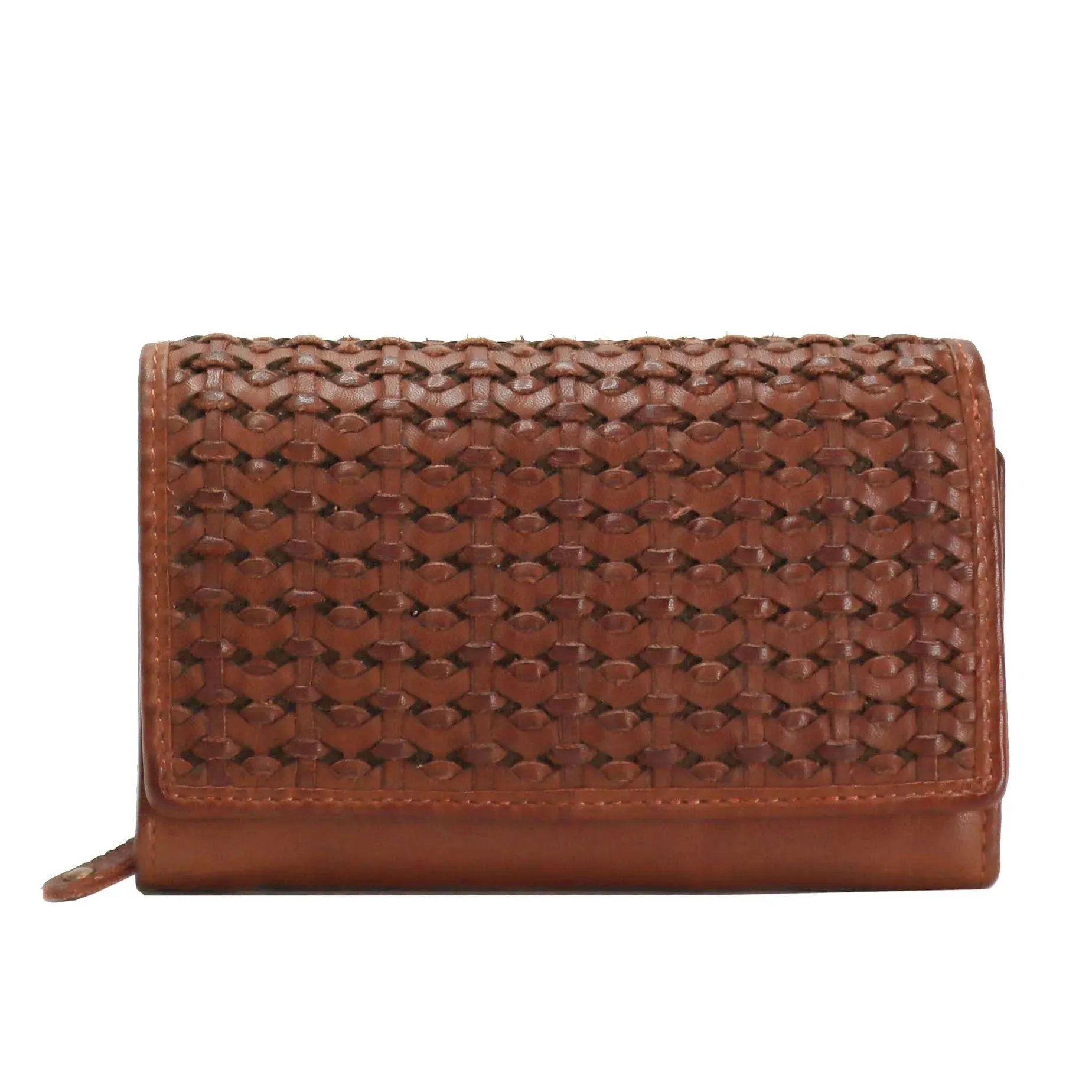 Dia Genuine Leather Wallet - Cognac