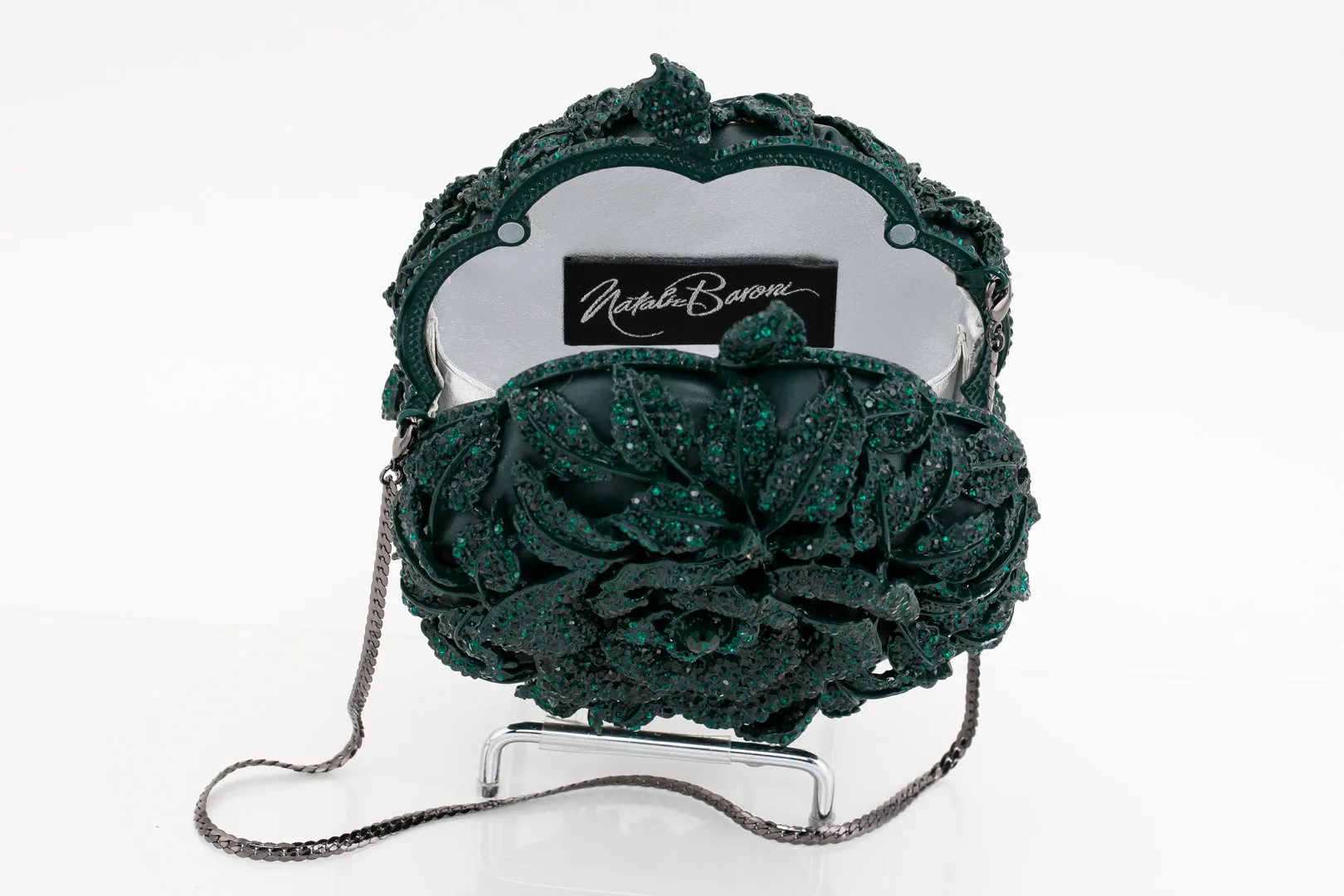 Emerald Rose Evening Bag