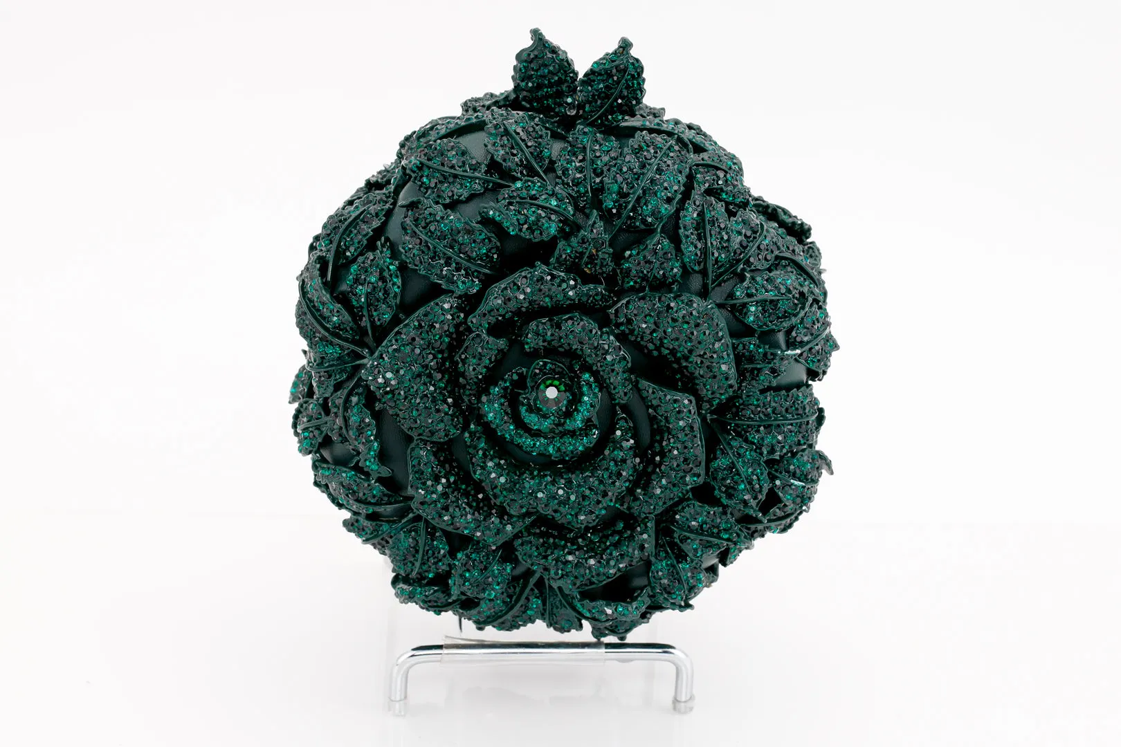 Emerald Rose Evening Bag