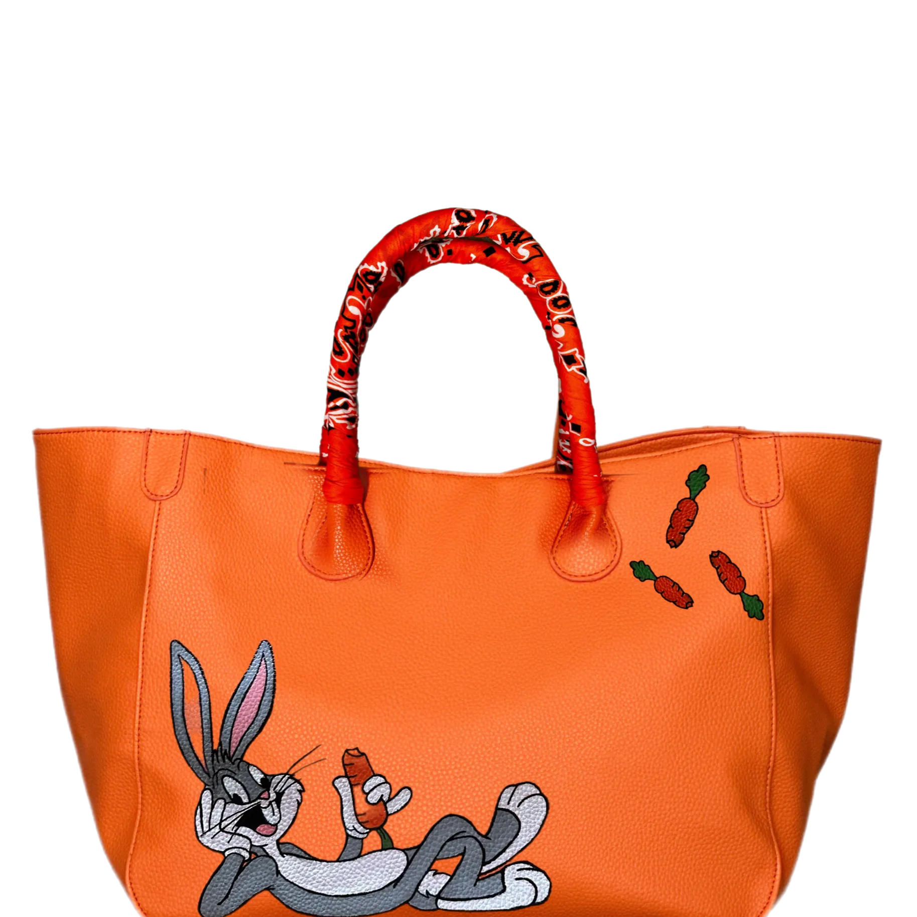 Everyday Vegan Bugs Bunny Custom Tote - Hand Painted