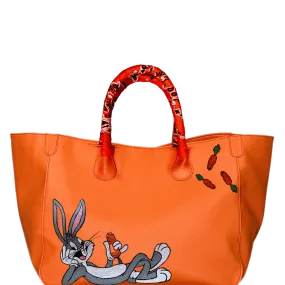 Everyday Vegan Bugs Bunny Custom Tote - Hand Painted