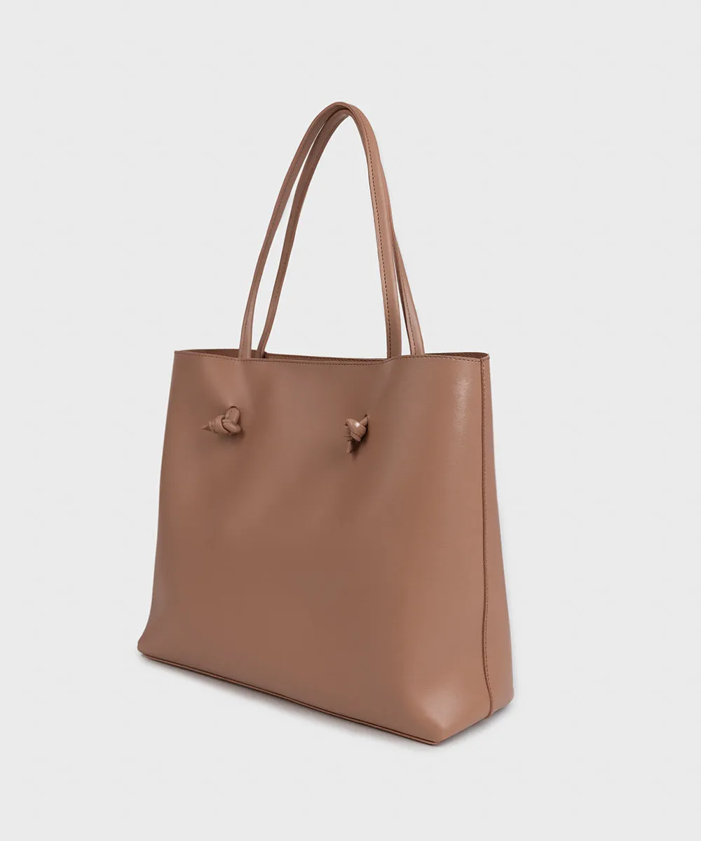 Faux Leather Tote Bag