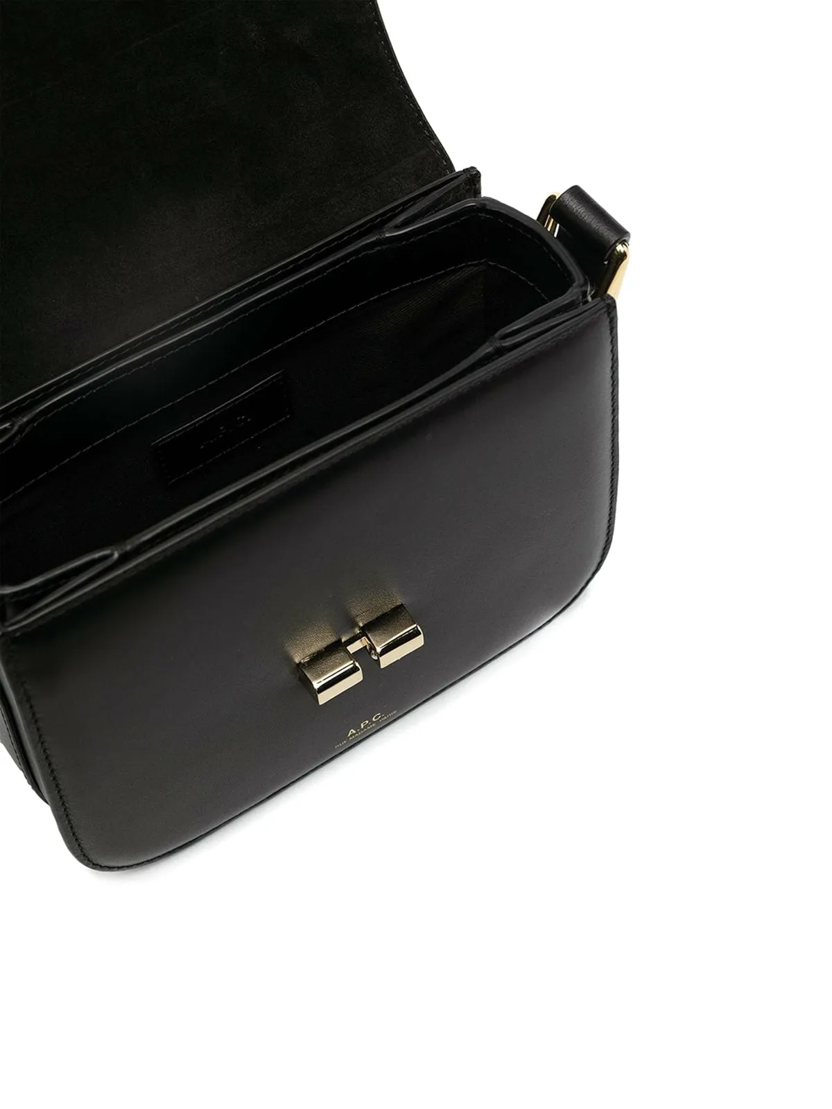 Grace shoulder bag in black leather