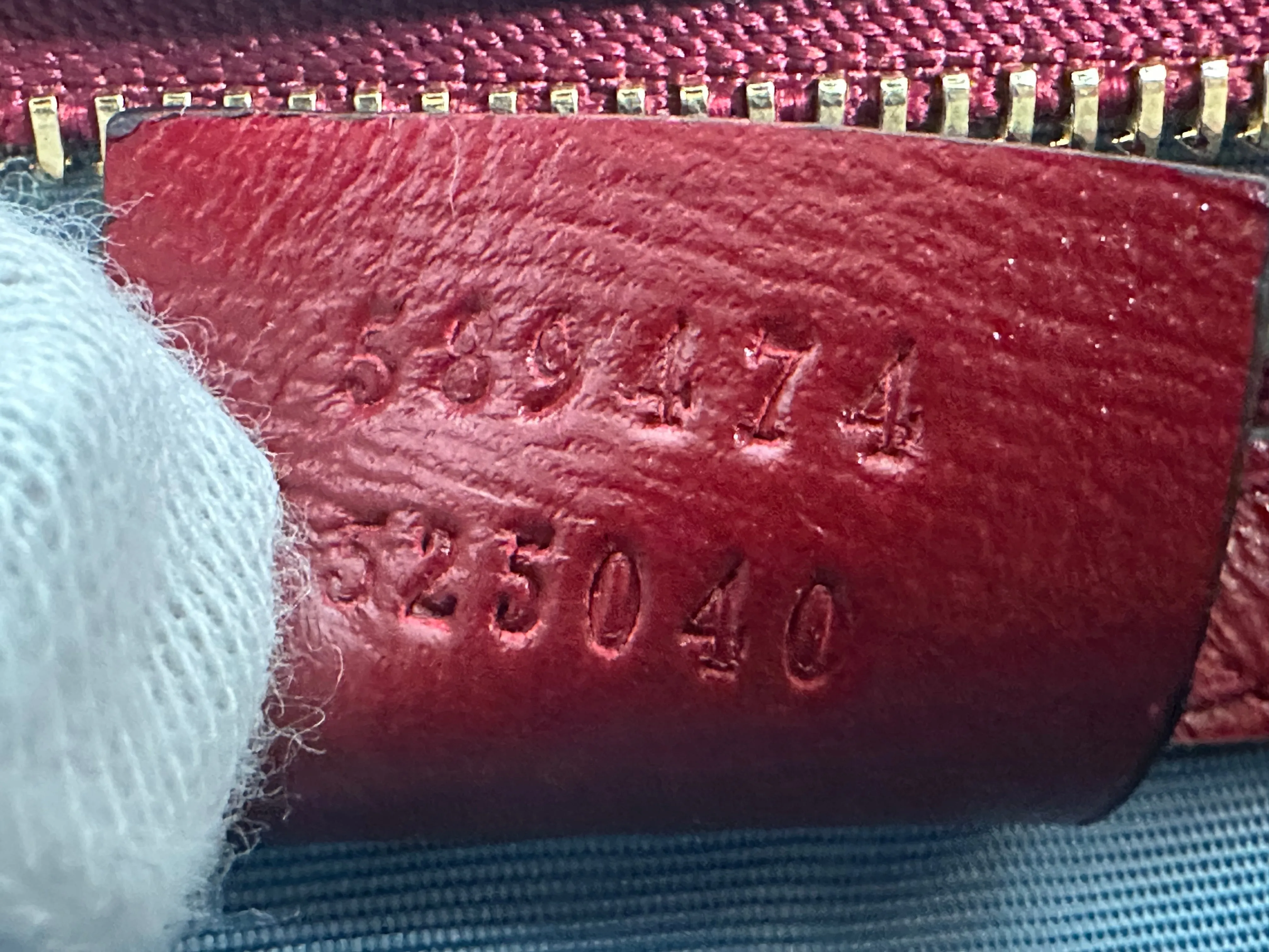 Gucci Medium Torchon GG Ring Red Leather Shoulder Bag