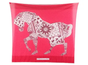 Hermès A Cheval Sur Mon Carré Jersey Scarf 90cm