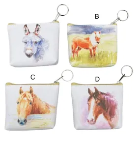 Horse and Donkey Coin Purse