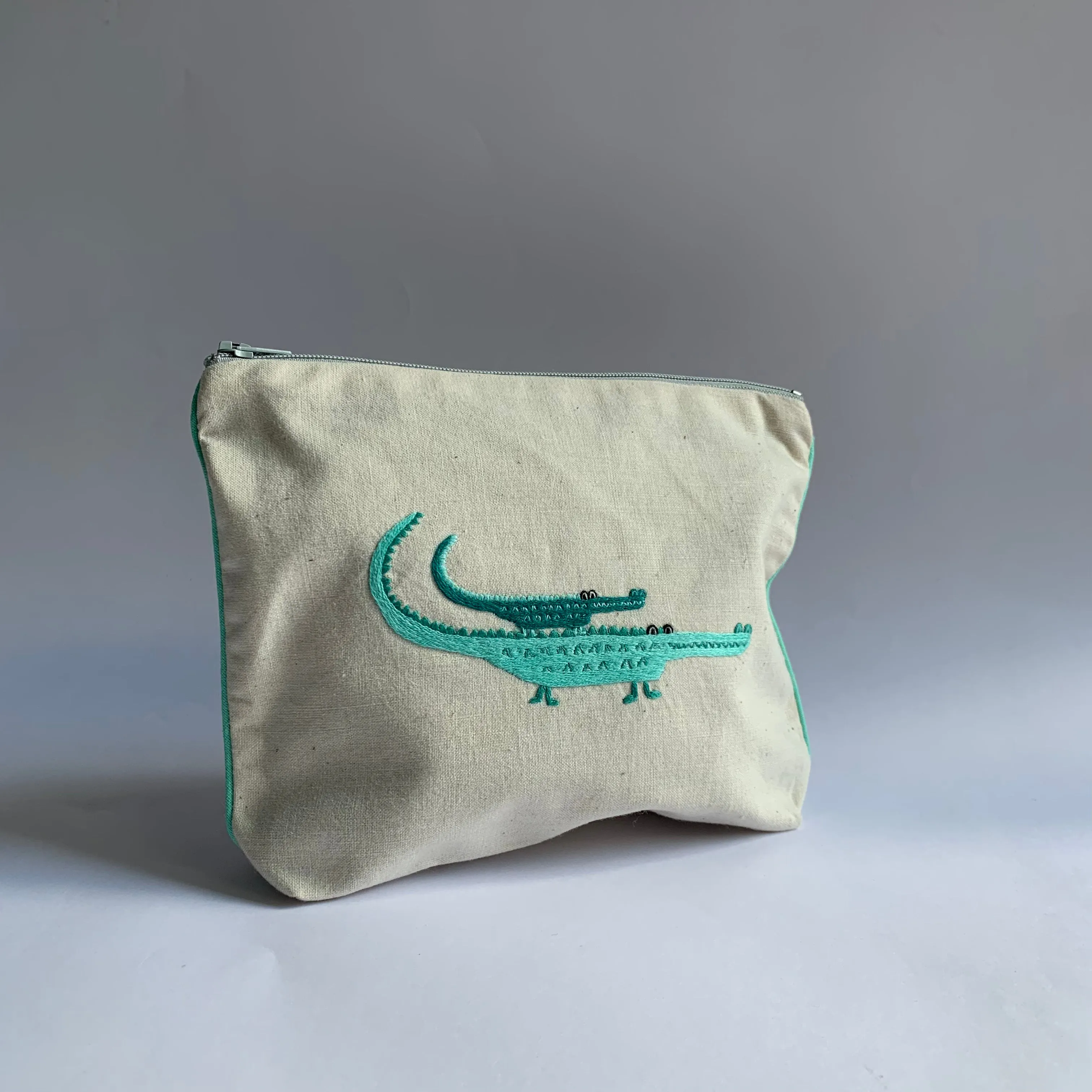 Ibaba Hand-Embroidered Zip Pouches