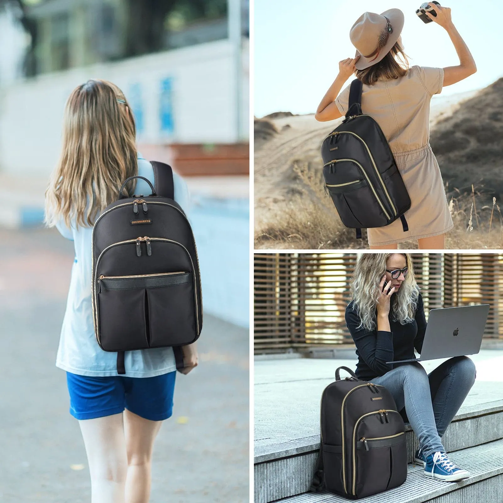 Laptop Backpack Computer Bag fits 15.6'' Notebook