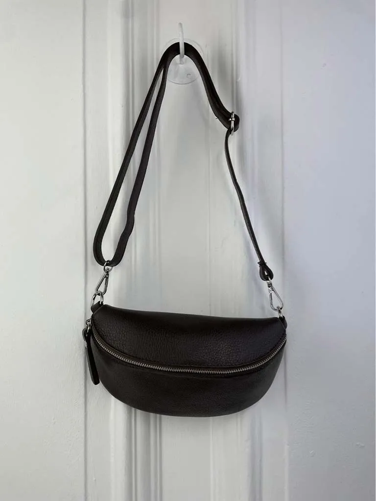 Leather Bumbag - Chocolate