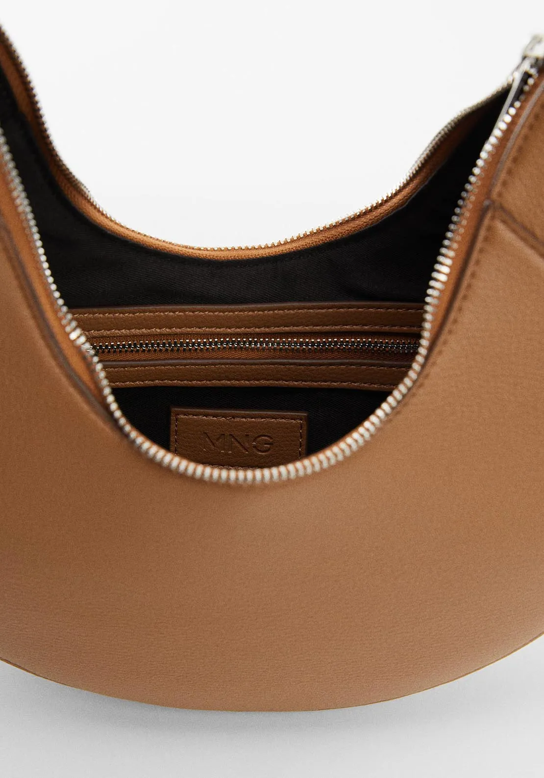 Leather effect shoulder bag