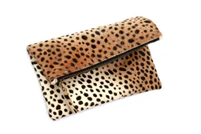 Leopard Foldover Clutch