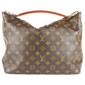 Louis Vuitton Brown Monogram Coated Canvas Sully PM Shoulder Hobo Bag