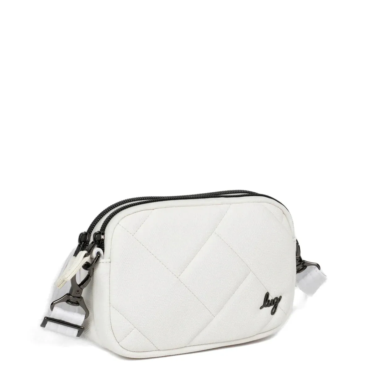 LUG Coupe Matte Luxe VL Convertible Crossbody Bag in White