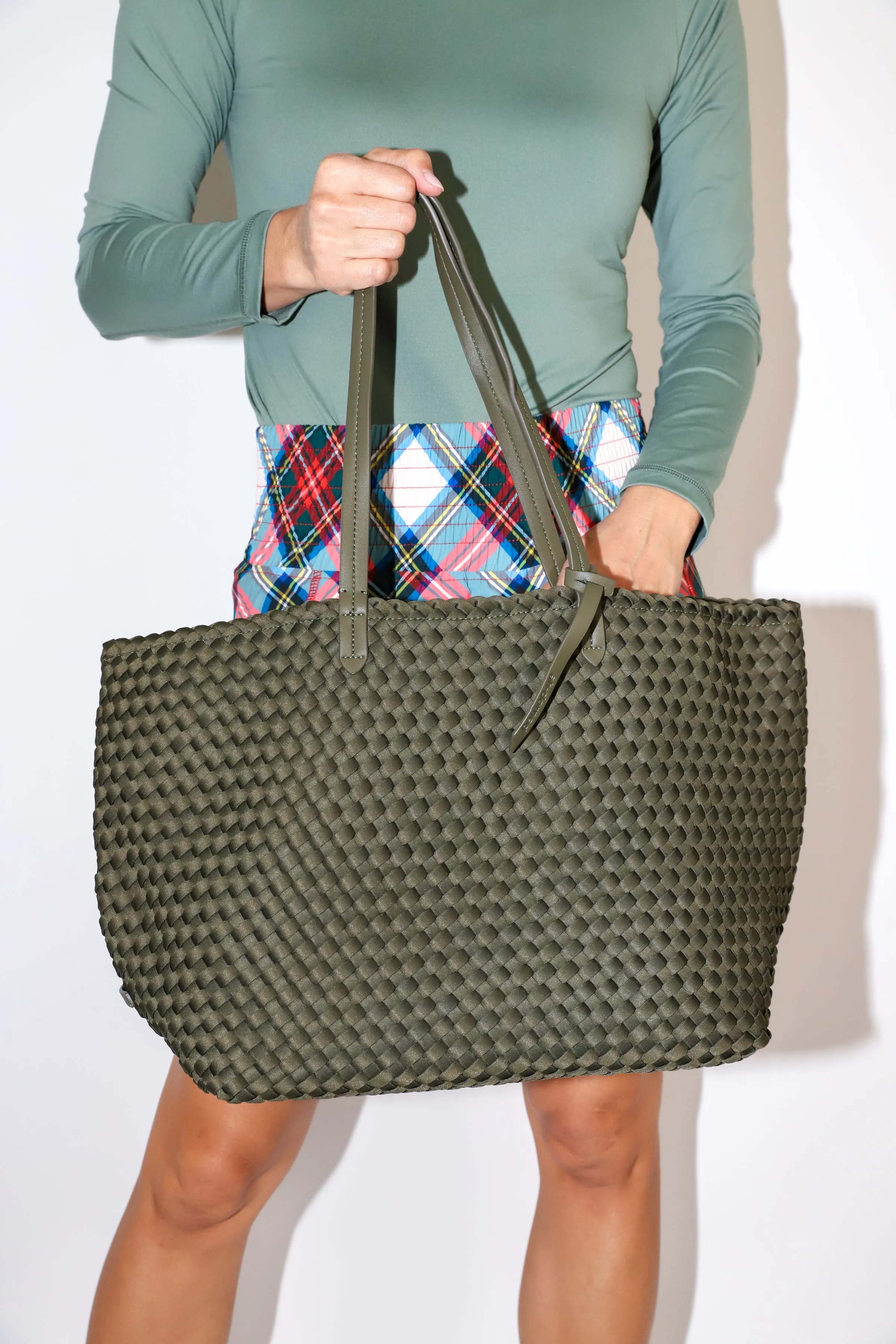 Lydia Woven Neoprene Tote