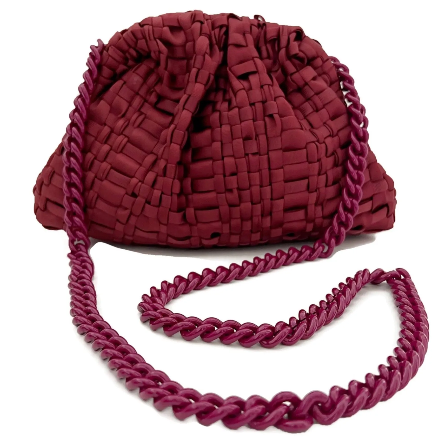 Maria La Rosa - Mini Game - Crossbody Clutch Bordeaux