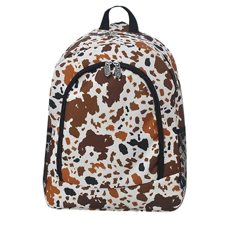 Mocha Cow Medium Size NGIL Canvas Backpack