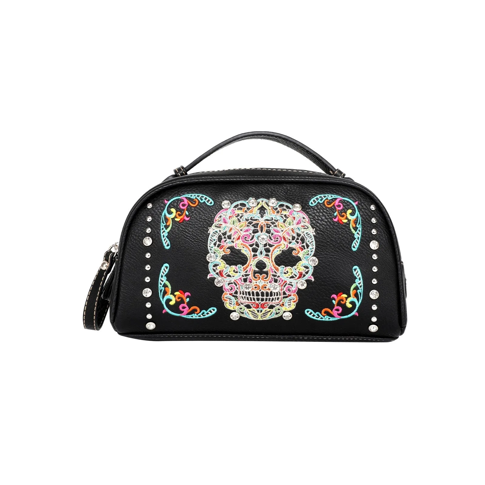 Montana West Sugar Skull Multipurpose Travel Pouch