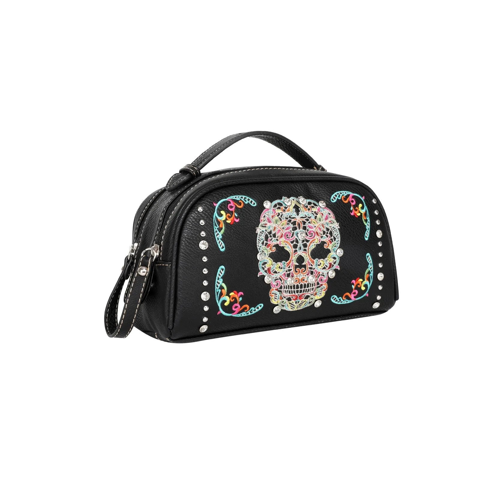 Montana West Sugar Skull Multipurpose Travel Pouch