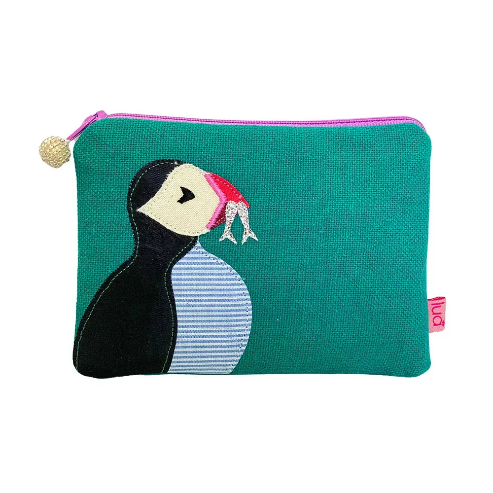 PU214 Marine Green Puffin Purse By Lua