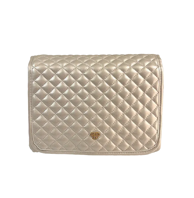 PurseN Getaway Toiletry Case - Pearl Quilted