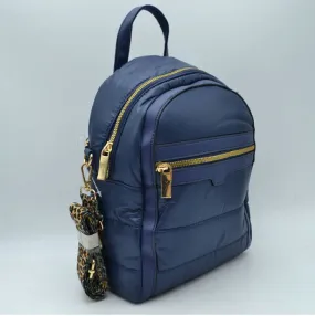 Quilted backpack - navy