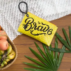 Quote Clutch: Brave in Yellow