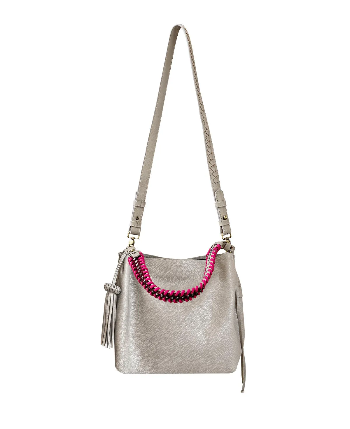 Shoulder Bag Bacalar Mini Taupe Leather