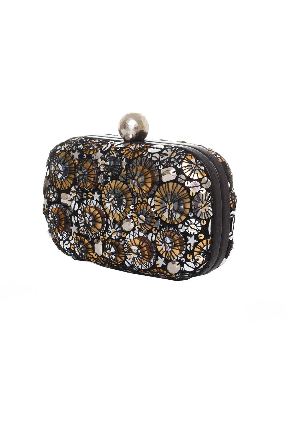 SOLD OUT: Box Disquette Clutch in Metallic