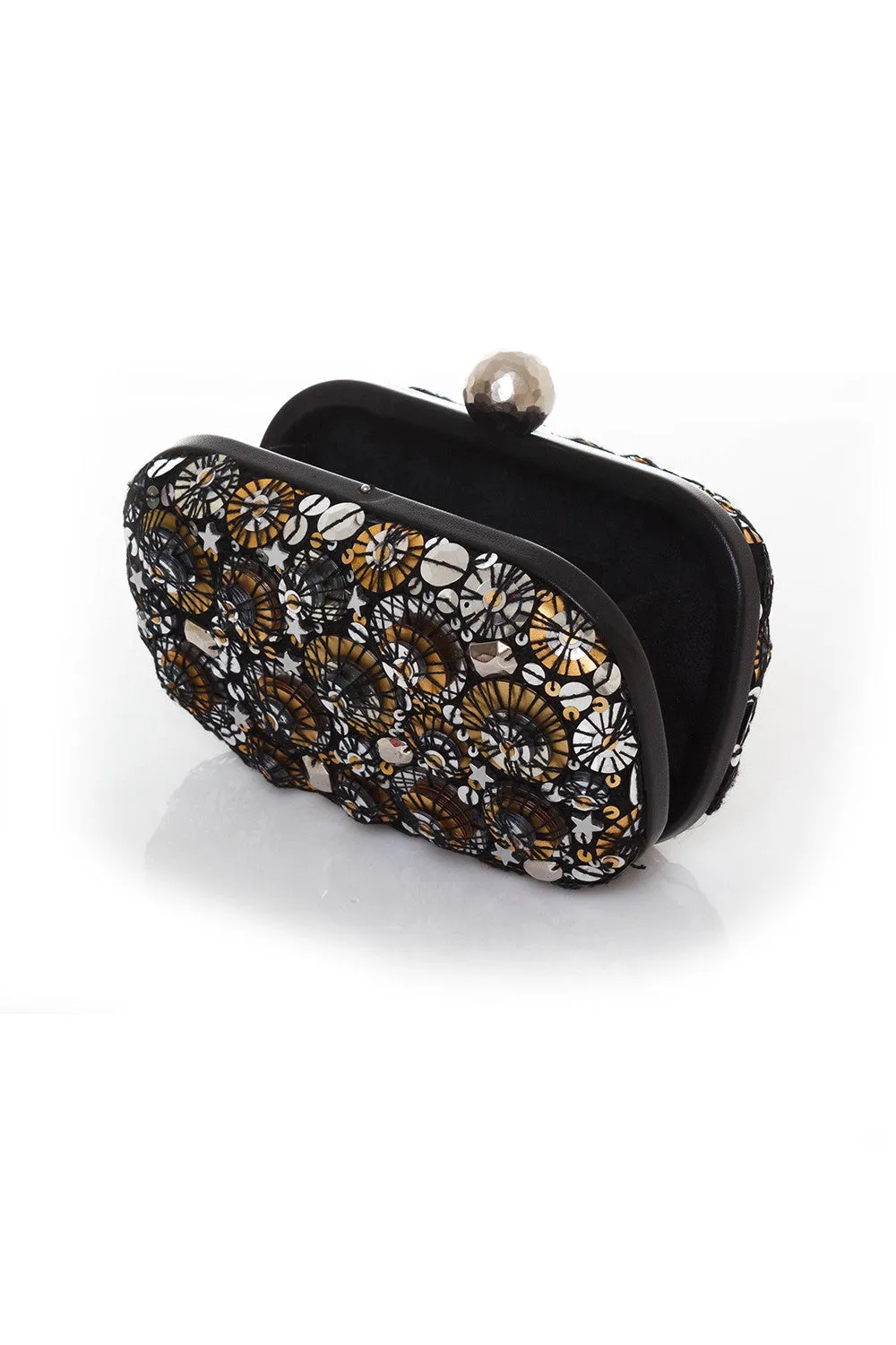 SOLD OUT: Box Disquette Clutch in Metallic