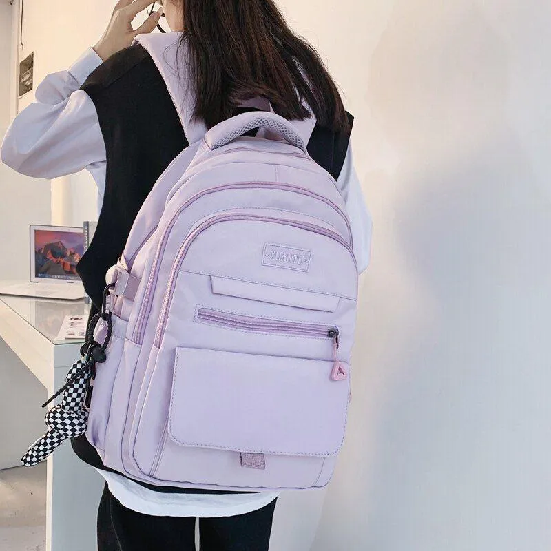 Stylish Nylon School Bag - College Cool Backpack WV120