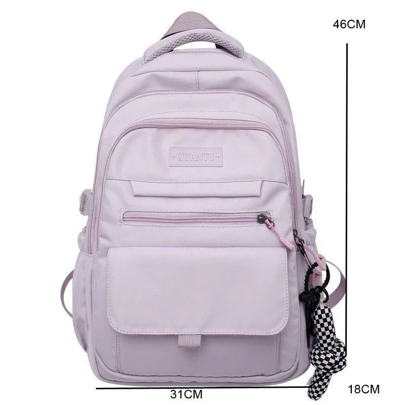 Stylish Nylon School Bag - College Cool Backpack WV120