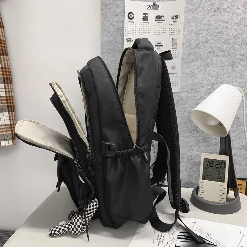 Stylish Nylon School Bag - College Cool Backpack WV120