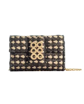 The Amalfi Clutch (Black/Gold)