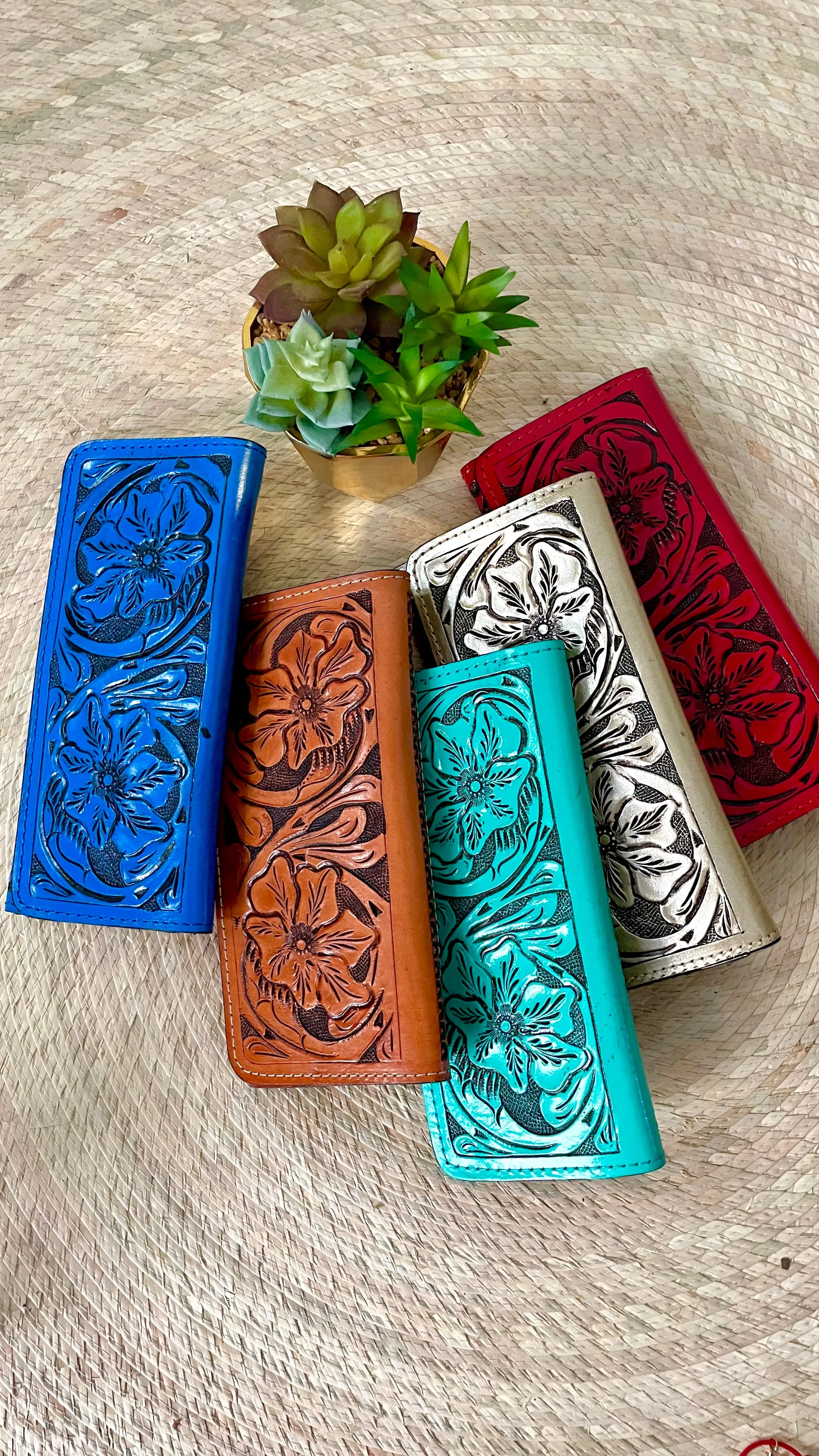 Tooled leather  wallets