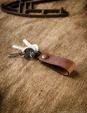 Veg-Tanned Leather Key Fob