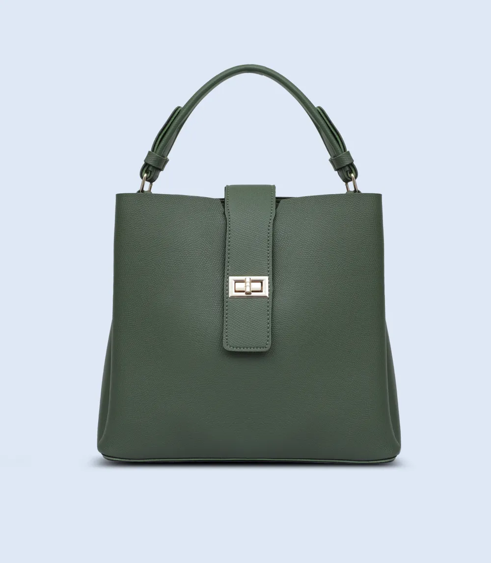 WB2787-DARK GREEN-Women Shoulder Bag