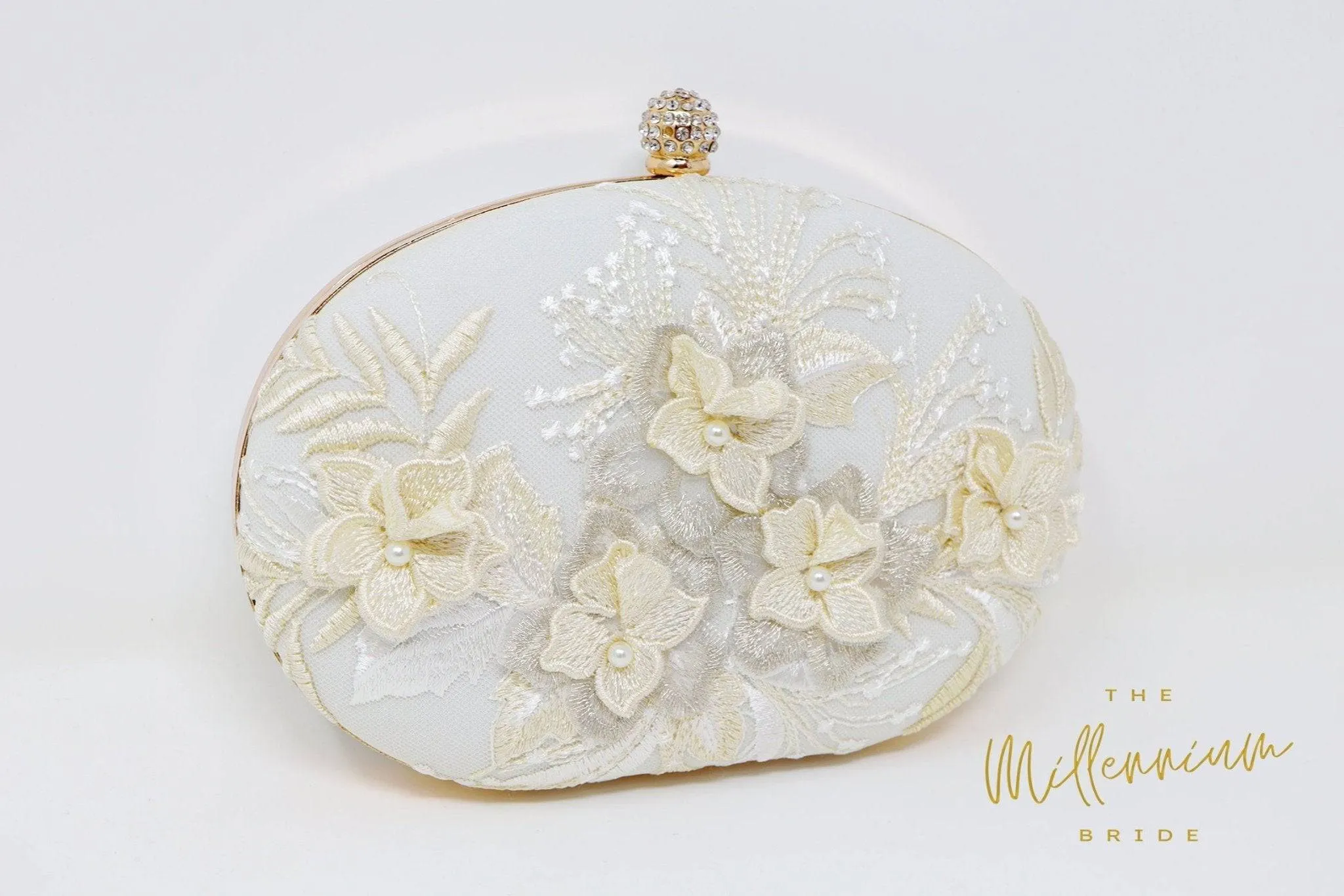 White Lace Embroidered Floral Wedding Clutch, Statement Bag, Evening Clutch, Wedding Clutch, Bridal Clutch, Bridal Bag, White Cross Body Bag